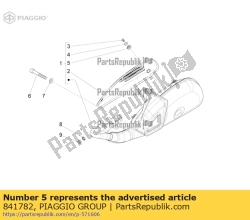 Aprilia 841782, Fairlead, OEM: Aprilia 841782