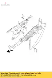 Aqui você pode pedir o almofada, quadro c em Suzuki , com o número da peça 4716137F00: