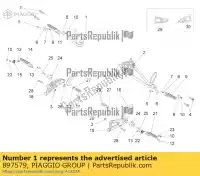 897579, Piaggio Group, Rh footrest support aprilia  rs rs4 zd4tk0008, zd4vx000, zd4tk0000 zd4tw000 50 125 2011 2012 2013 2014 2016 2017, New