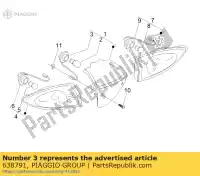 638791, Piaggio Group, suporte de lâmpada     , Novo