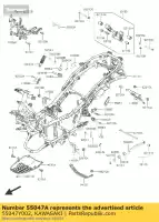 55047Y002, Kawasaki, Bar-comp sc300aef kawasaki j 125 300 2015 2016, Nuevo