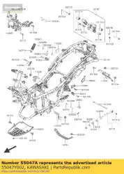 Ici, vous pouvez commander le bar-comp sc300aef auprès de Kawasaki , avec le numéro de pièce 55047Y002: