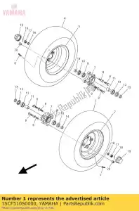 yamaha 1SCF510S0000 tire - Bottom side