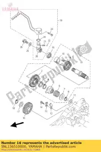 yamaha 5NL156510000 versnelling, stationair draaien - Onderkant