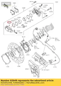 Kawasaki 920491448 l'huile de phoque - La partie au fond