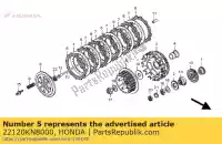 22120KN8000, Honda, centralny komp., sprz?g?o (28t) honda fmx fx nx slr xbr xr 500 600 650 1985 1986 1987 1988 1989 1990 1991 1992 1993 1994 1995 1996 1997 1998 1999 2005 2006 2007, Nowy