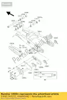 330011451CE, Kawasaki, Braço-comp-swing, prata kdx220-a kawasaki kdx 200 2003, Novo