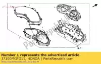 37100MGFD11, Honda, compteur assy, ??peigne honda fjs silver wing a swt fjs600a fjs600d 600 , Nouveau