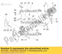 647184, Piaggio Group, rura hamulca przedniego piaggio x x evo zapm36401 zapm36601 125 150 200 250 2004 2005 2006 2007 2016, Nowy