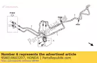 958010603207, Honda, boulon, bride, 6x32 honda xl varadero v va xl1000v xl1000va 1000 , Nouveau