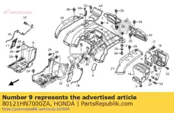 spatbord, r. Midden * nh1 van Honda, met onderdeel nummer 80121HN7000ZA, bestel je hier online: