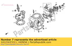 Aquí puede pedir tapón, válvula de láminas de Honda , con el número de pieza 14121KZ3J11:
