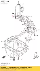 Ici, vous pouvez commander le boulon, pignon de pompe à huile auprès de Suzuki , avec le numéro de pièce 0910306523: