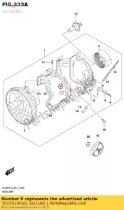 Suzuki 3515510FA0 nuez - Lado inferior