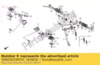 50605KEB950, Honda, beugel, l. belangrijkste stap honda ca cmx 125 250 1995 1996, Nieuw