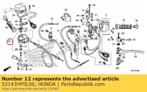 honda 53143HP5L00 caso completo, leva dell'acceleratore - Il fondo