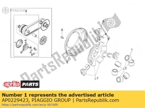 aprilia AP0229423 rolo de pino 8,8g - Lado inferior