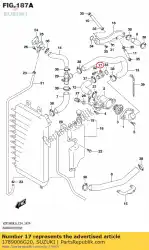 Here you can order the union,conn hose from Suzuki, with part number 1789006G20: