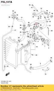 suzuki 1789006G20 unión, manguera de conexión - Lado inferior