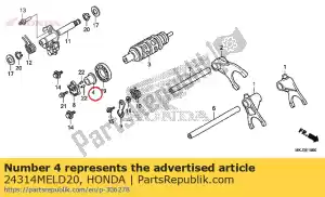 Honda 24314MELD20 ko?nierz, b?ben zmiany biegów - Dół