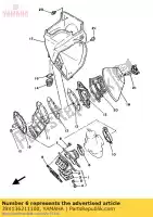 39X136211100, Yamaha, junta, asiento de válvula yamaha yz 250 490, Nuevo