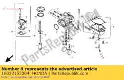 Aquí puede pedir juego de válvulas, acelerador de Honda , con el número de pieza 16022153004: