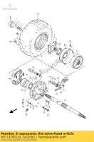 6471105G10, Suzuki, axle,rear suzuki lt f 250 2008 2009 2010 2011 2012 2014, New