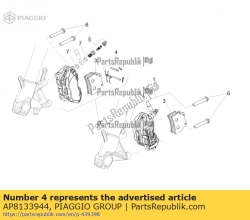 Aprilia AP8133944, Sworze? + spr??yna hamulca, OEM: Aprilia AP8133944