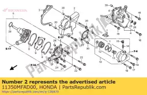 Honda 11350MFAD00 cover comp., l. rr. - Bottom side