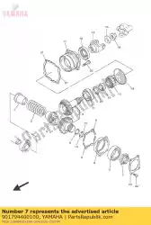 Ici, vous pouvez commander le écrou auprès de Yamaha , avec le numéro de pièce 901794400100: