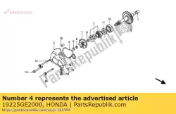 Aquí puede pedir junta tórica, bomba de agua de Honda , con el número de pieza 19225GE2000: