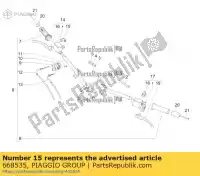 668535, Piaggio Group, Wspornik piaggio beverly x x10 zapmd910 zapmd9100 125 300 350 500 2012 2013 2016 2021 2022, Nowy