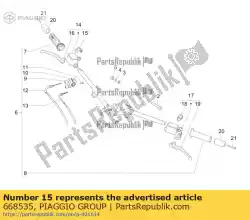 Aqui você pode pedir o suporte em Piaggio Group , com o número da peça 668535: