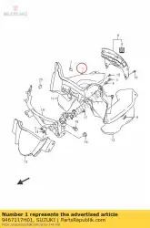 Aquí puede pedir panel gs500f de Suzuki , con el número de pieza 9467117H01: