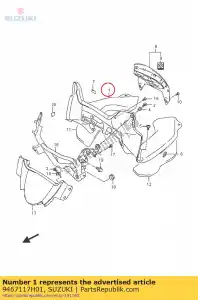 suzuki 9467117H01 panel gs500f - Lado inferior