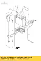 3381048G00, Suzuki, draad, starter mo suzuki vzr 1800 2006 2007 2008 2009 2010 2011 2012 2014, Nieuw