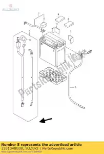 suzuki 3381048G00 draad, starter mo - Onderkant