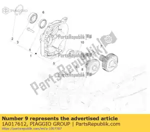 Piaggio Group 1A017612 entrada puleggia condotta z15 p beverly 400 21 - Lado inferior