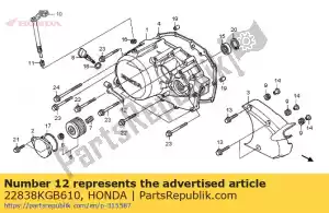 Honda 22838KGB610 receptor, embreagem c - Lado inferior