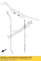 Here you can order the handlebar(silve from Suzuki, with part number 5611036E0113L: