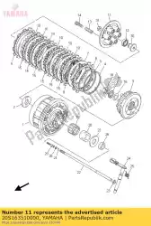 Qui puoi ordinare piastra, pressione 1 da Yamaha , con numero parte 20S163510000: