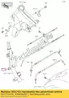 921711424, Kawasaki, braçadeira, dia = 15 vn1500-p1 kawasaki  er-6f er-6n kfx kle klz kvf kx vn vulcan z zx 250 600 650 700 750 900 1000 1500 1600 1700 2000 2002 2003 2004 2005 2006 2007 2008 2009 2010 2011 2012 2013 2014 2015 2016 2017 2018 2019 2020 2021, Novo