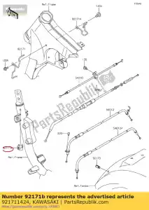 kawasaki 921711424 clamp,dia=15 vn1500-p1 - Bottom side