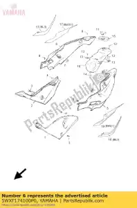 yamaha 5WXF174100P0 cubierta lateral 4 - Lado inferior