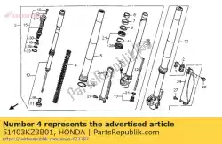 Here you can order the no description available at the moment from Honda, with part number 51403KZ3B01: