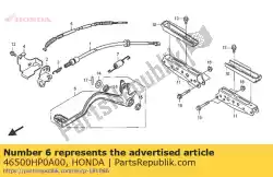 Here you can order the pedal comp., brake from Honda, with part number 46500HP0A00: