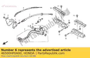 Honda 46500HP0A00 pedal comp., brake - Bottom side