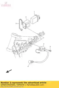 yamaha 5PA855460000 banda - Lado inferior