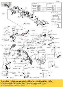 kawasaki 220AB0516 vite-pan-croce comune - Il fondo