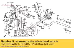 sleutelbos van Honda, met onderdeel nummer 35010MEWD21, bestel je hier online: